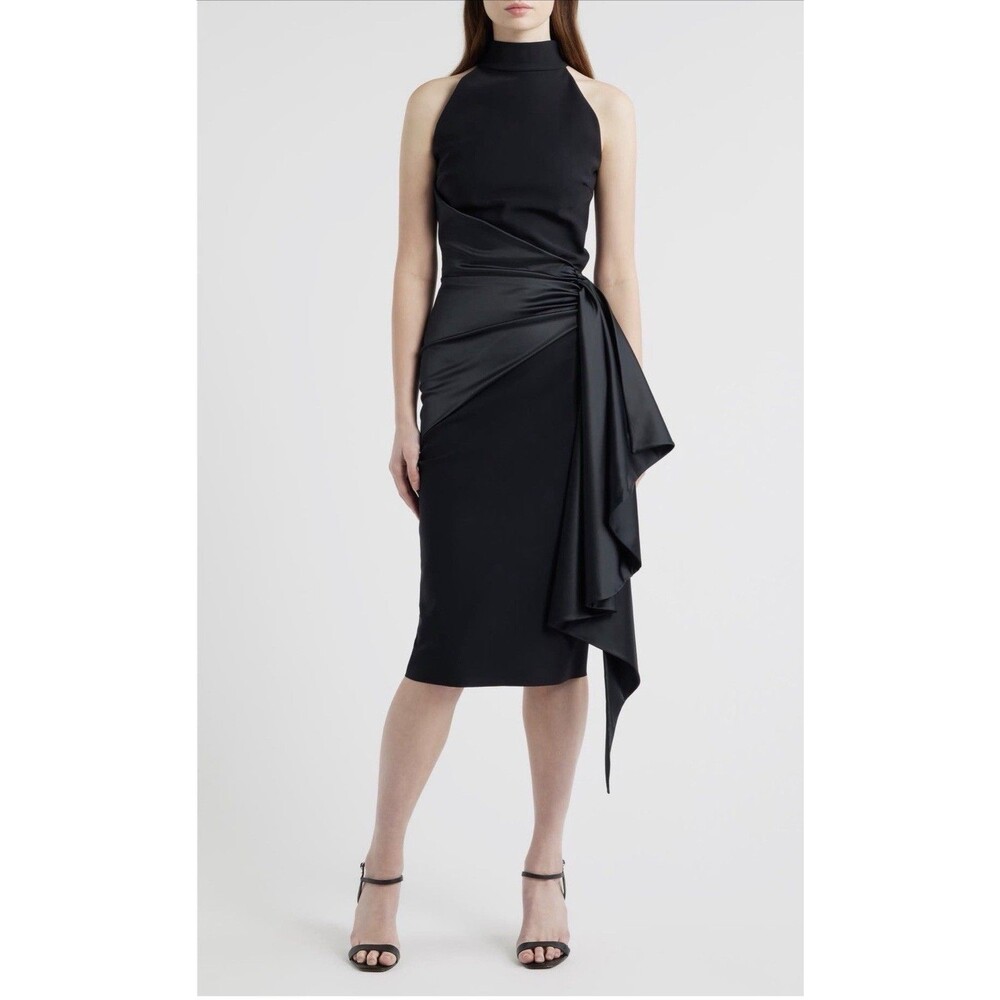 Chiara Boni La Petite Robe Gudairi Black Sleeveless Women’s Dress Size 44/US 8